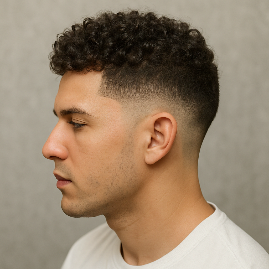 Drop Fade for Curly Hair