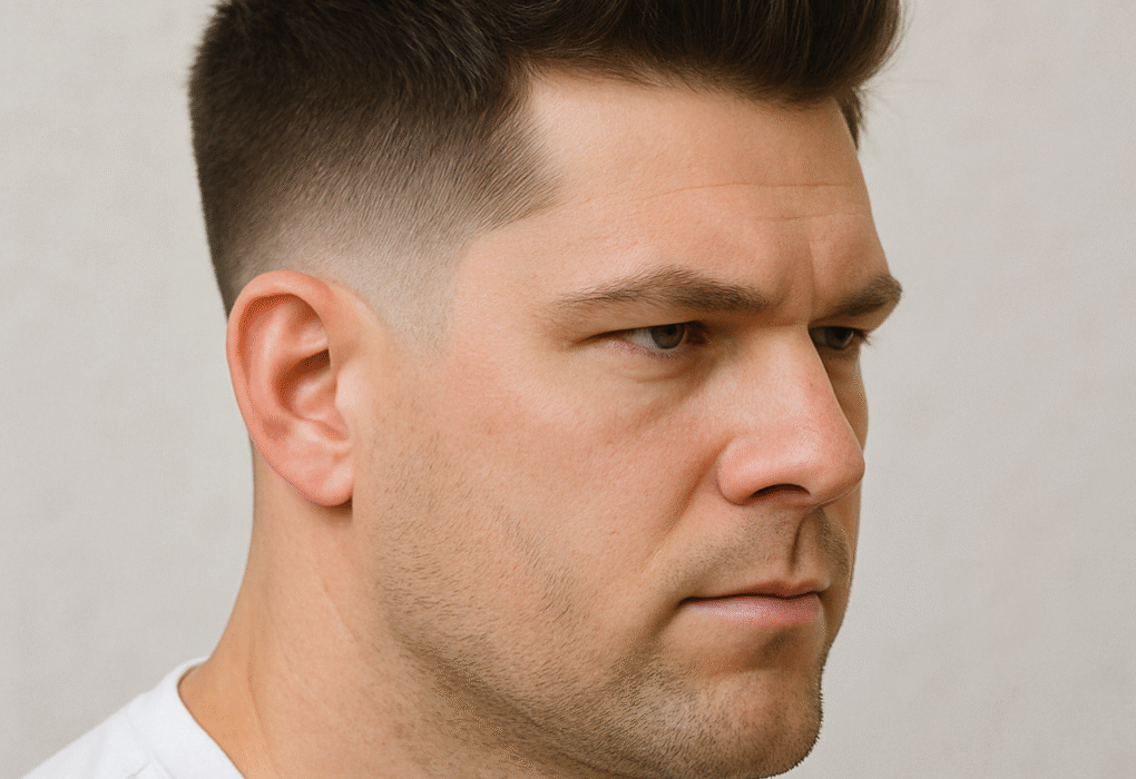 Mid Taper Fade for Square Faces