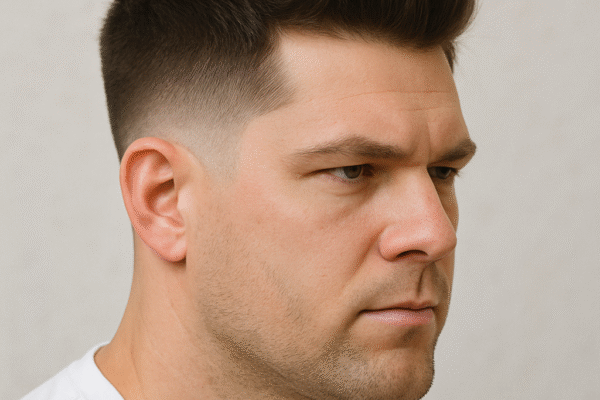 Mid Taper Fade for Square Faces